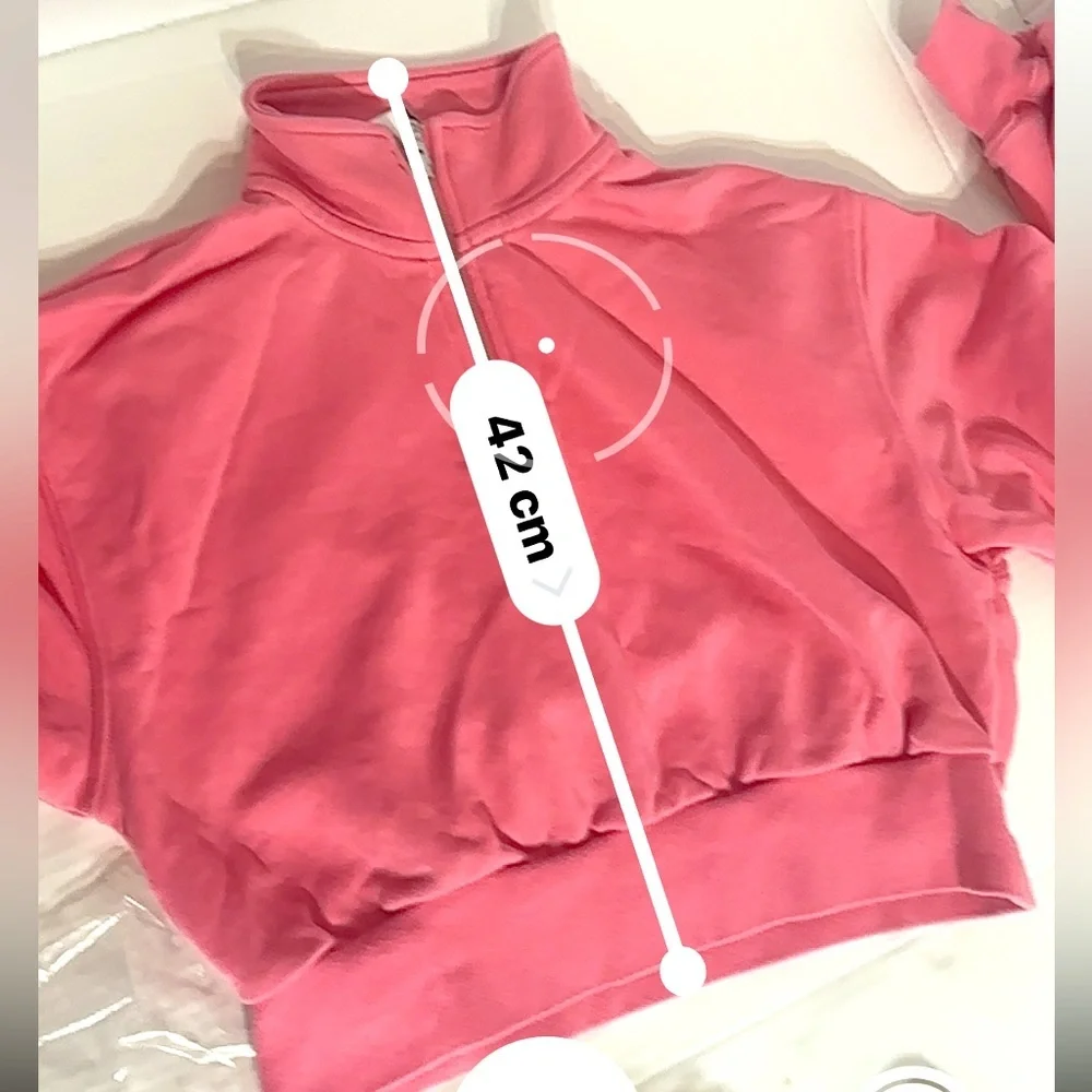 TNA Pink Quarter-Zip Pullover - Picture 5 of 7